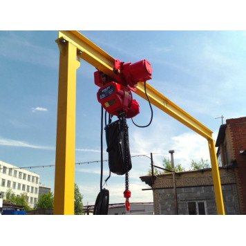 Купить Мини-кран козловой (МПУ) OCALIFT г/п 1т 3х4 метра мобильный ручной - Интернет магазин промышленного оборудования ООО "РУССНАБ"-3