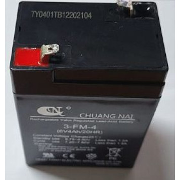Купить Аккумулятор для тележки WH-25ES 6V/1Ah свинцово-кислотный (WET battery) - Интернет магазин промышленного оборудования ООО "РУССНАБ"