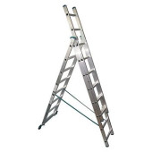 Лестница 3-х секционная алюминиевая 3*8